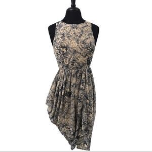 𝅺religion By ASOS Pleated Asymmetrical Dress Sz S